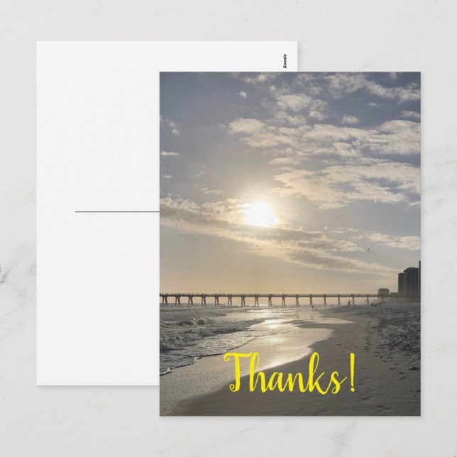 Cartão Postal De Festividades Cartão-postal de feriado de obrigados (Frente/Verso)