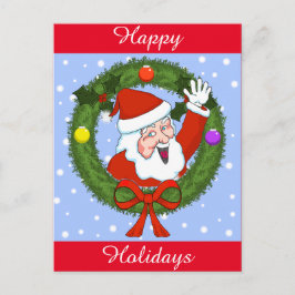 Cartão Postal De Festividades Cartão-postal de feriado de papais noeis (personal