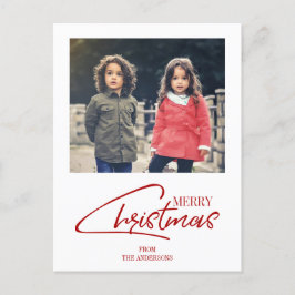 Cartão Postal De Festividades Cartão-postal de Feriado de Script de Natal Nostál