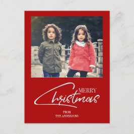 Cartão Postal De Festividades Cartão-postal de Feriado de Script de Natal Nostál