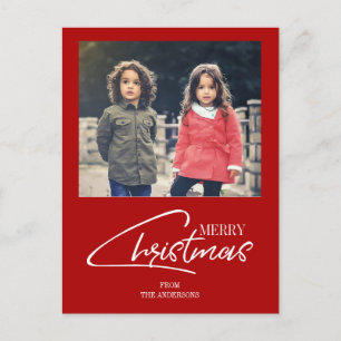 Cartão Postal De Festividades Cartão-postal de Feriado de Script de Natal Nostál