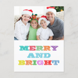 Cartão Postal De Festividades Cartão-postal de feriado feliz e BRIGHT