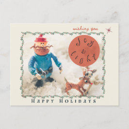 Cartão Postal De Festividades Cartão-postal de feriado Rudolph & Friends (vazio 