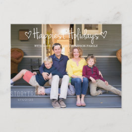 Cartão Postal De Festividades Cartão-postal de Feriados Brancos