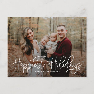 Cartão Postal De Festividades Cartão-postal de Feriados Mais Felizes para Escrev