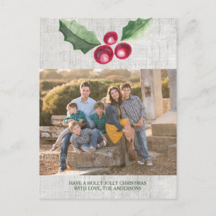 Cartão Postal De Festividades Cartão-postal de férias com Bruly e Berries