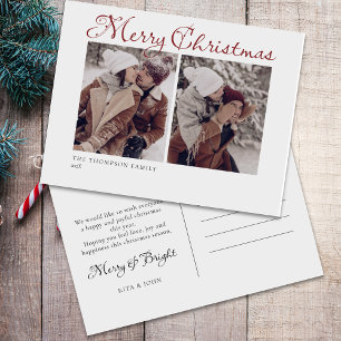 Cartão Postal De Festividades Cartão-postal de Férias da Família de Natal Negrit