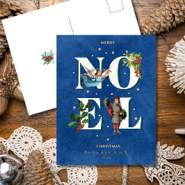 Cartão Postal De Festividades Cartão-postal de férias de Natais vintages Vitoria