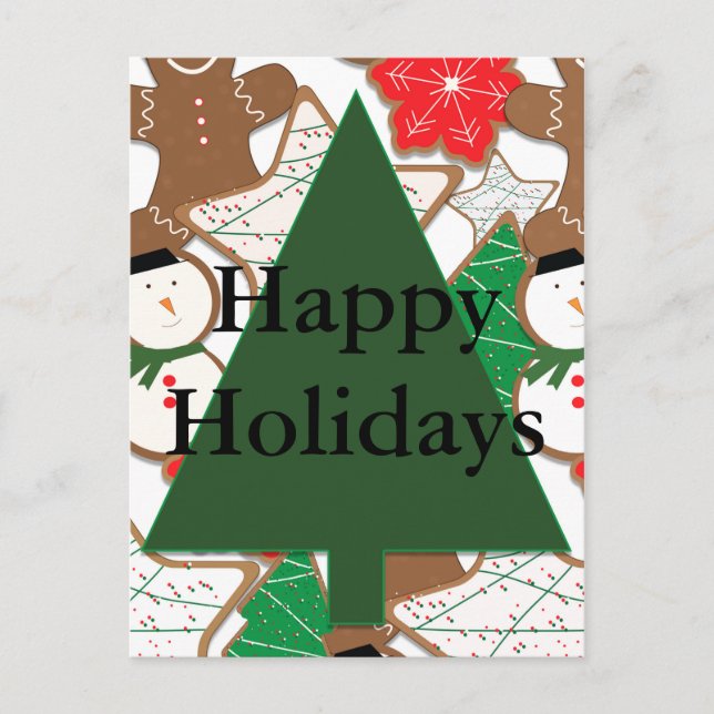 Cartão Postal De Festividades Cartão-postal de Férias de Natal (Frente)