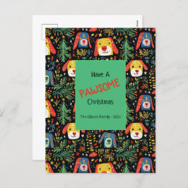 Cartão Postal De Festividades Cartão-postal de Férias de Natal