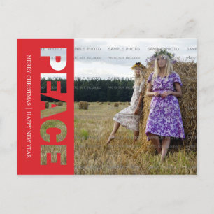 Cartão Postal De Festividades Cartão-postal de Férias de Paz