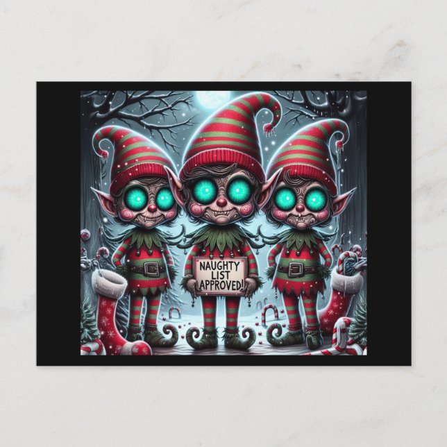 Cartão Postal De Festividades Cartão-postal de Férias do Polo Norte (Frente)