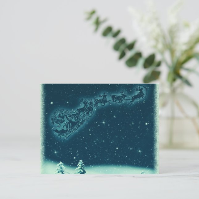 Cartão Postal De Festividades Cartão-postal de Férias Mágicas (Em pé/Frente)