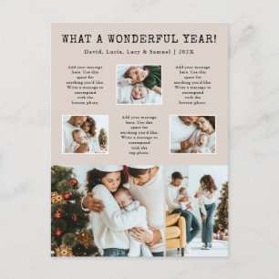 Cartão Postal De Festividades Cartão-postal de Férias Moderno do Tan