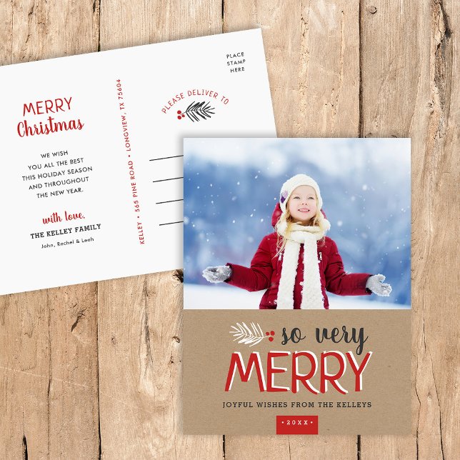 Cartão Postal De Festividades Cartão-postal de Férias Muito Feliz (Criador carregado)