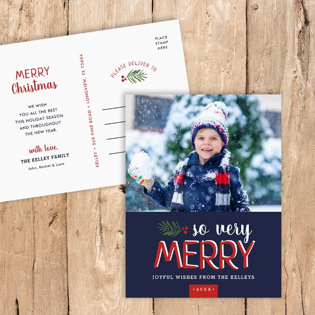 Cartão Postal De Festividades Cartão-postal de Férias Muito Feliz (Criador carregado)