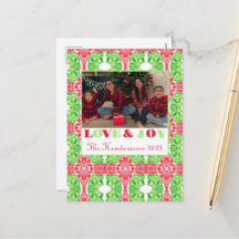 Cartão-postal de fotografia mosaica colorida