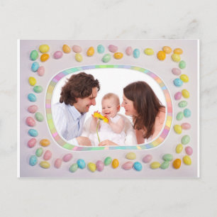 Cartão Postal De Festividades Cartão-postal de fotografias da família personaliz