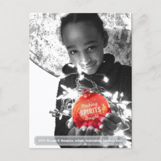 Cartão Postal De Festividades Cartão-postal de fotos brilhante do Fazer de Féria