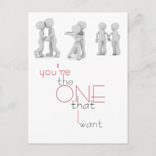 Cartão Postal De Festividades Cartão-postal de ilustração do dia de os namorados