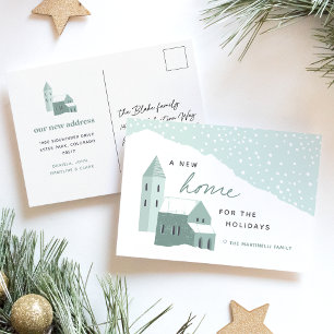 Cartão Postal De Festividades Cartão-postal de lançamento móvel de feriado de ne