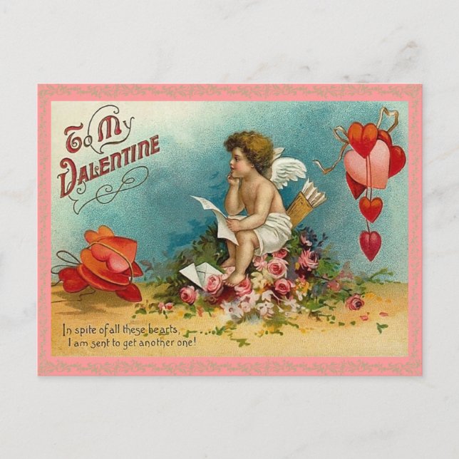 Cartão Postal De Festividades Cartão-postal de Namorados Cupido (Frente)