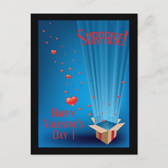 Cartão Postal De Festividades Cartão-postal de Namorados Surpresa (Frente)