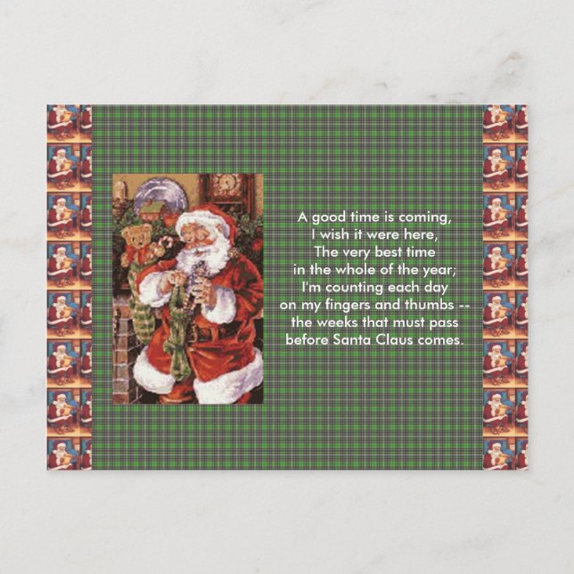 Cartão Postal De Festividades Cartão-postal de Natal (Frente)