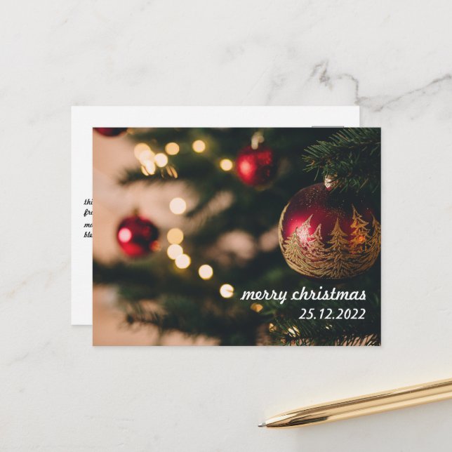 Cartão Postal De Festividades Cartão-postal de Natal (Frente/Verso In Situ)