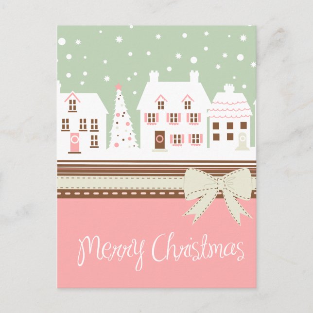 Cartão Postal De Festividades Cartão-postal de Natal bonito (Frente)