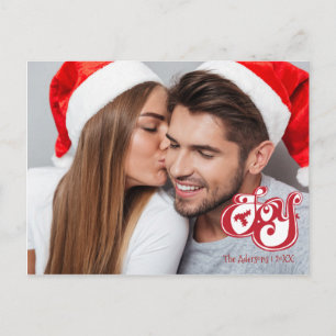 Cartão Postal De Festividades Cartão-postal de Natal de Joy