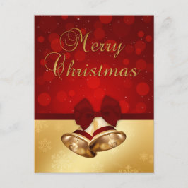 Cartão Postal De Festividades Cartão-postal de Natal de Ouro precioso