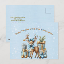 Cartão Postal De Festividades Cartão-postal de Natal do Baby Nephew