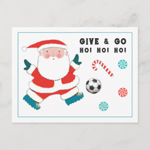 Cartão Postal De Festividades Cartão-postal de Natal do Futebol