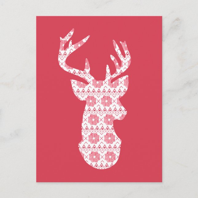 Cartão Postal De Festividades Cartão-postal de natal do kit de inverno (Frente)