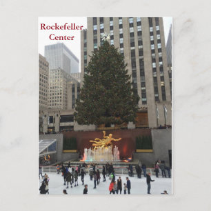 Cartão Postal De Festividades Cartão-postal de Natal do NYC Rockefeller Center