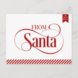 Cartão Postal De Festividades Cartão-postal de Natal do Papai Noel