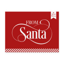 Cartão-postal de Natal do Papai Noel