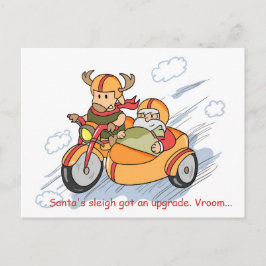 Cartão Postal De Festividades Cartão-postal de Natal engraçado: Papais noeis par