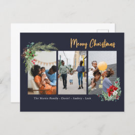 Cartão Postal De Festividades Cartão-postal de Natal Merry para Fotos Personaliz