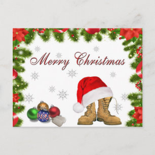 Cartão Postal De Festividades Cartão-postal de Natal Militar