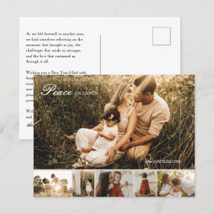 Cartão Postal De Festividades Cartão-postal de Natal para a Paz na Terra