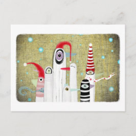 Cartão Postal De Festividades Cartão-postal de Natal para aves