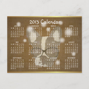 Cartão Postal De Festividades Cartão-postal de Natal para Calendário de 2013