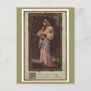 Cartão Postal De Festividades Cartão-postal de Natal para Mãe e Filho