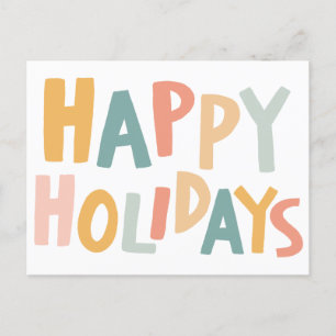 Cartão Postal De Festividades Cartão-postal de Natal Personalizado FELIZ