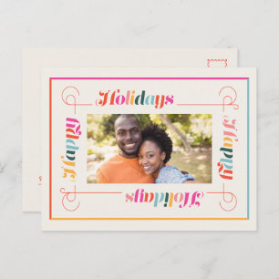 Cartão Postal De Festividades Cartão-postal de Natal Retroativo para Feriados Fe