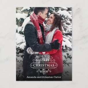 Cartão Postal De Festividades Cartão-postal de Natal Whimsical Elegant