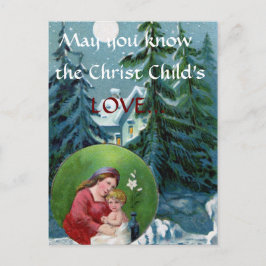 Cartão Postal De Festividades Cartão-postal de oração natalina