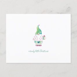 Cartão Postal De Festividades Cartão-postal de Papais noeis de Natal com Aquarel